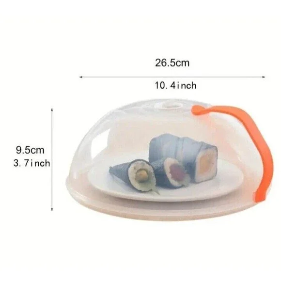 Microwave (Food Splatter-Cover)-(Clear)-(Size: 10.4 inch-26.5cm)-(New)-$30.00 - Picture 3 of 8
